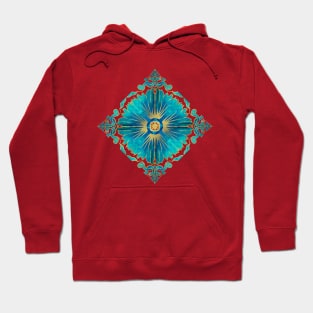 Azulejo - Portuguese Tile Aqua Hoodie